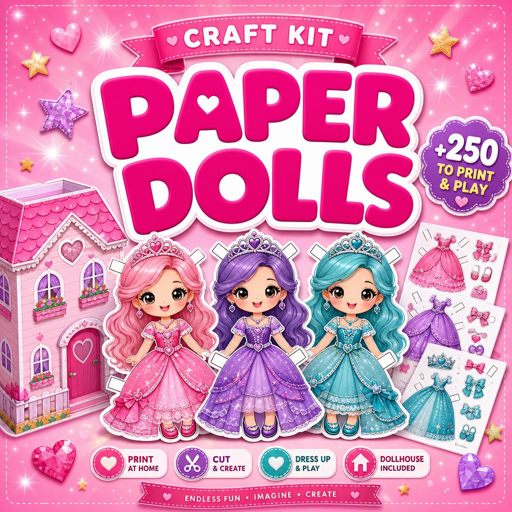 Paper Dolls Craft Kit cover